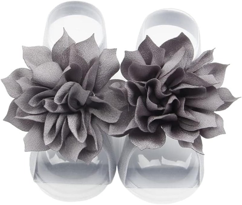 Toptim Baby Girl's Barefoot Sandals Flower for Newborn Toddlers (0-3T) - Image 2
