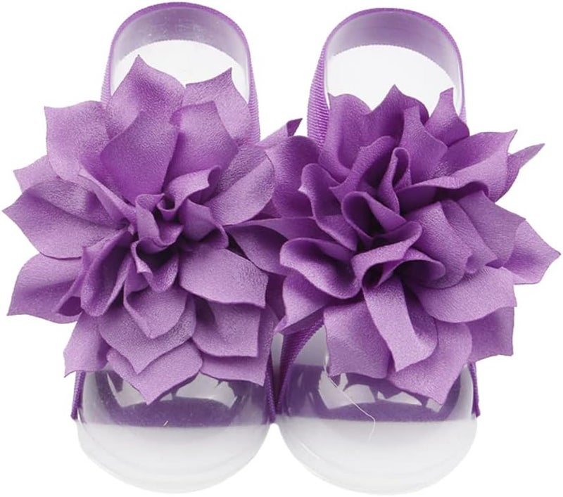 Toptim Baby Girl's Barefoot Sandals Flower for Newborn Toddlers (0-3T) - Image 5