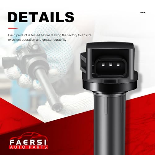 FAERSI Set of 4 Ignition Coils Pack Replacement for L4 2.0L 2.4L- 2003-2007 Honda Accord& 2002-2011 Civic& 2002-2009 CRV& 2003-2011 Element & 2002-2006 Acura RSX, Coil Pack Fit for UF311 UF583 C1382 - Image 2