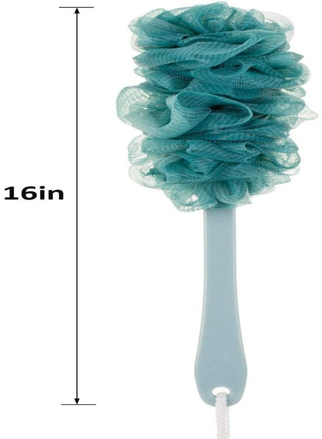 Mattina Loofah with long handle back loofah for Body Massages,Plastic Nylon Soft Loofah,Scrubber for Men and Women - Image 3