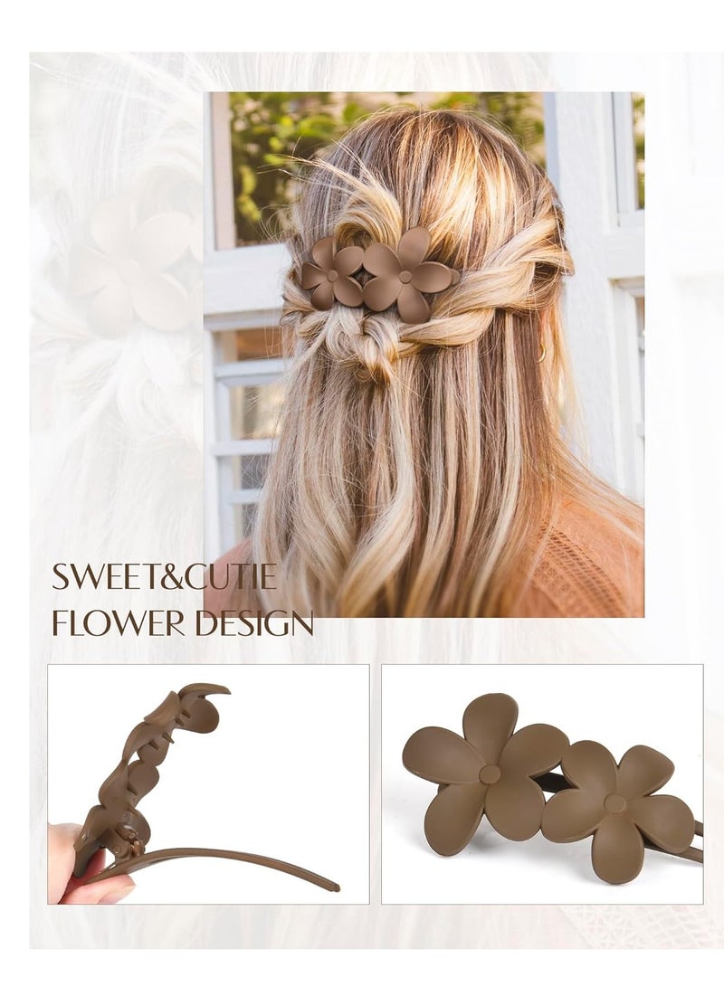 5 قطع مشابك شعر مسطحة - مشابك شعر مسطحة أنيقة مسطحة لجميع أنواع الشعر، مشابك شعر متعددة الأنماط غير لامعة غير قابلة للانزلاق لتزيين شعر الفتيات في حفلات الزفاف والحفلات الراقصة - Image 4