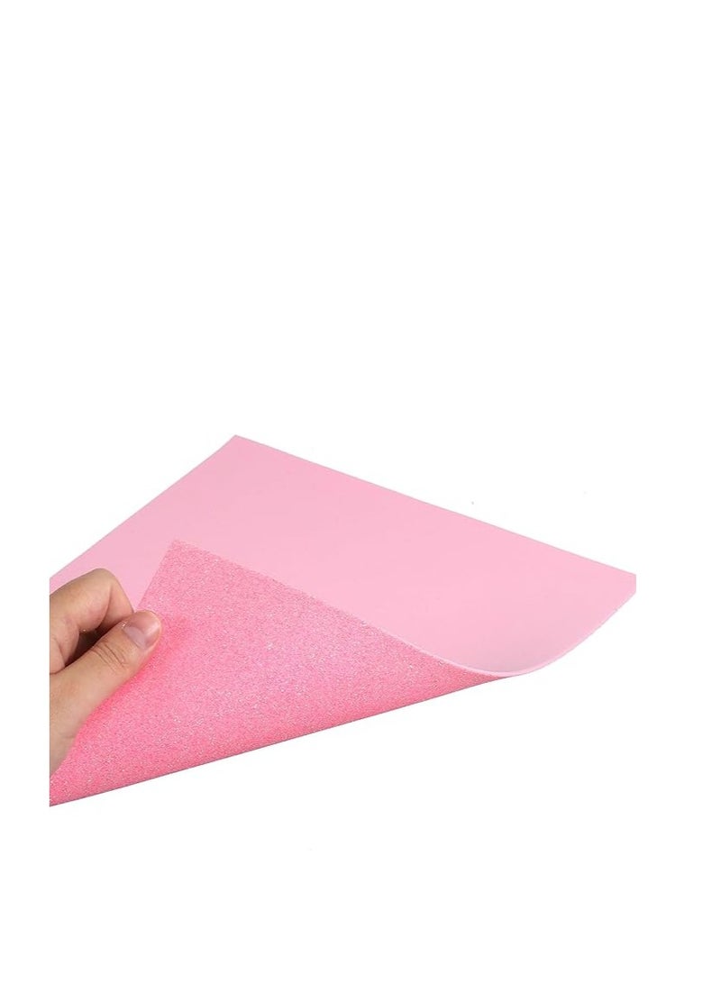 EVA Glitter Foam sheet, And Different Sizes, Glitter Foam Sheet For Art And Craft, Multicolor.. (50x70cm, Pink) - Image 2