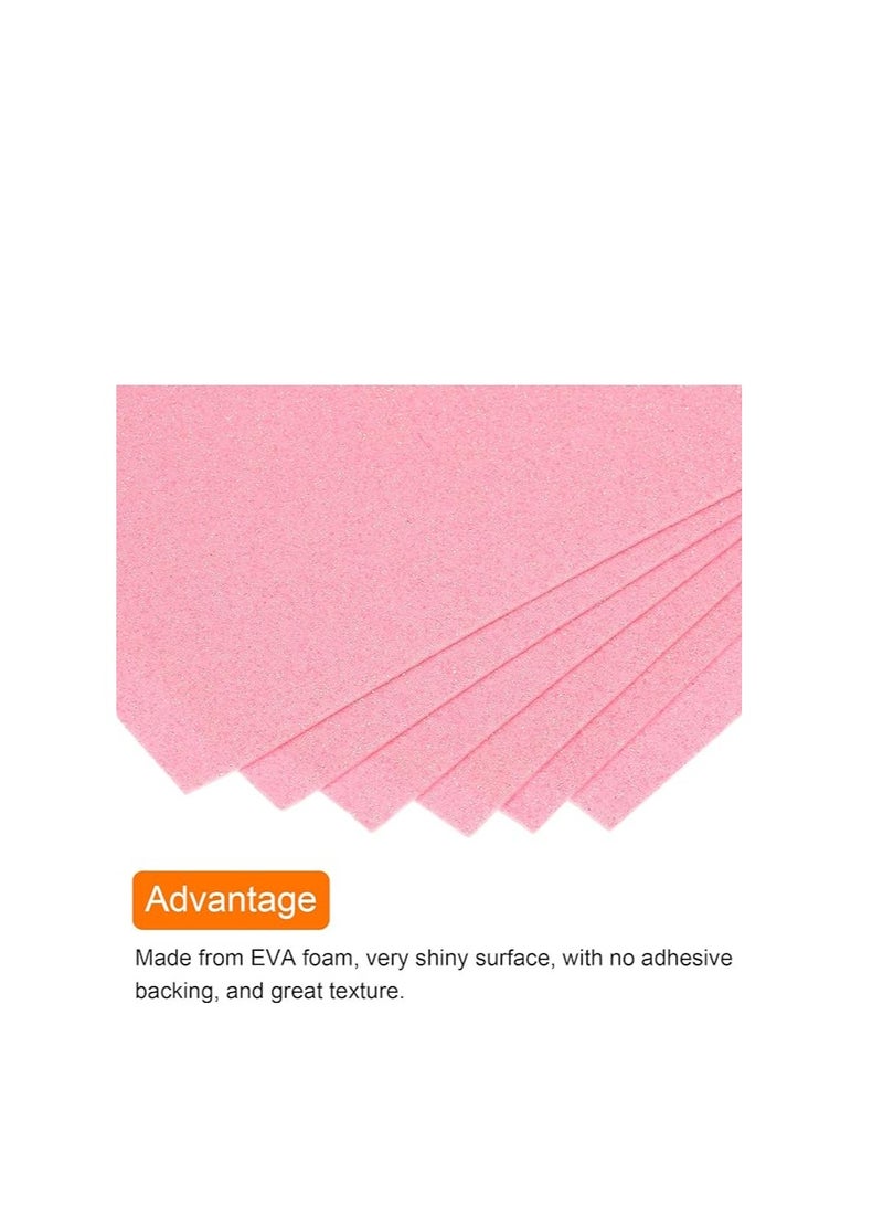 EVA Glitter Foam sheet, And Different Sizes, Glitter Foam Sheet For Art And Craft, Multicolor.. (50x70cm, Pink) - Image 3