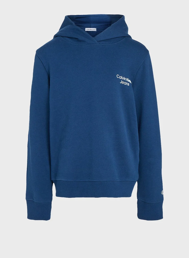 Calvin Klein Jeans Kids Stack Logo Hoodie