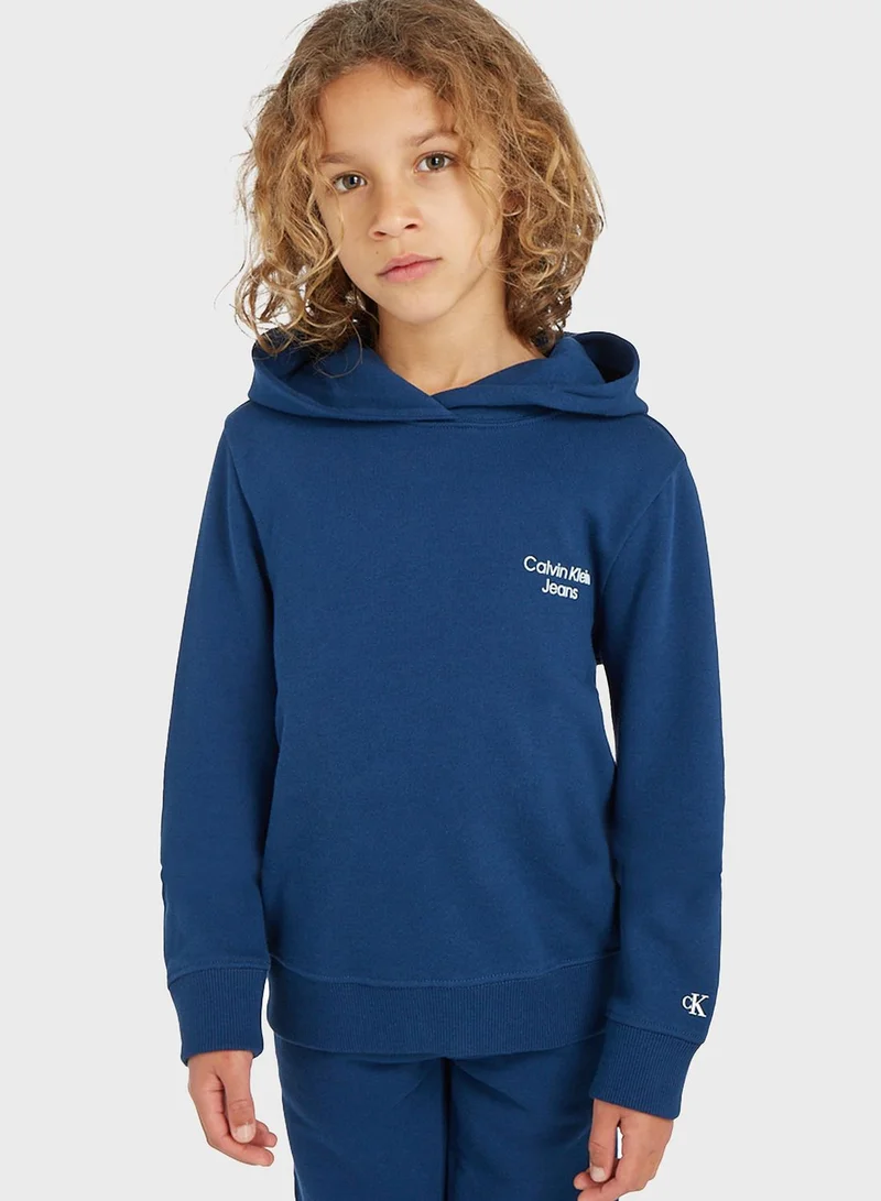 Calvin Klein Jeans Kids Stack Logo Hoodie