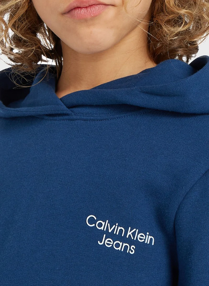 Calvin Klein Jeans Kids Stack Logo Hoodie