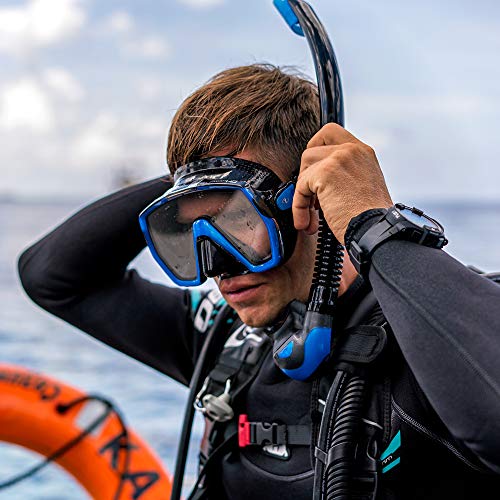 TUSA SP-170 Platina Hyperdry II Scuba Diving Snorkel, Black/Black - Image 4