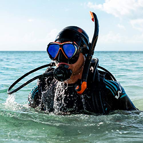 TUSA SP-170 Platina Hyperdry II Scuba Diving Snorkel, Black/Black - Image 2