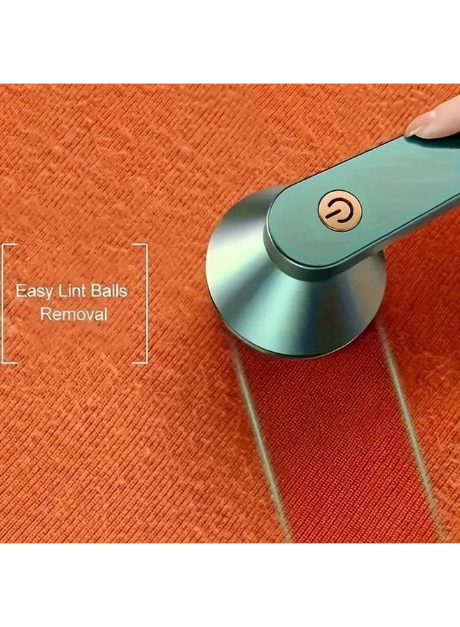 White USB Rechargeable Electric Lint Remover for Clothes Bedding Furniture Carpets - Image 1