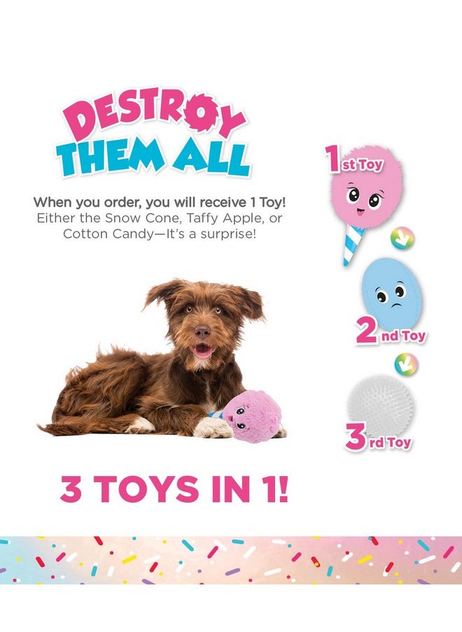 اوتورد هاوند لعبة Outward Hound Surprise Destroy Them All Sweet Shop للكلاب - لعبة 3 في 1 للكلاب، اجمع كل حلويات Squeakin اللذيذة!  - Image 2