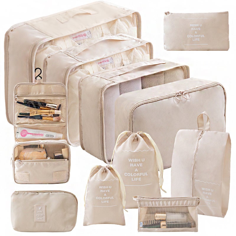 Travel Storage Set Travel Storage Bag Eight-Piece Set Travel Clothes Sorting Storage Bag - Image 2