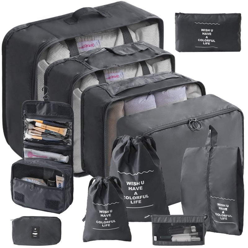 Travel Storage Set Travel Storage Bag Eight-Piece Set Travel Clothes Sorting Storage Bag - Image 4