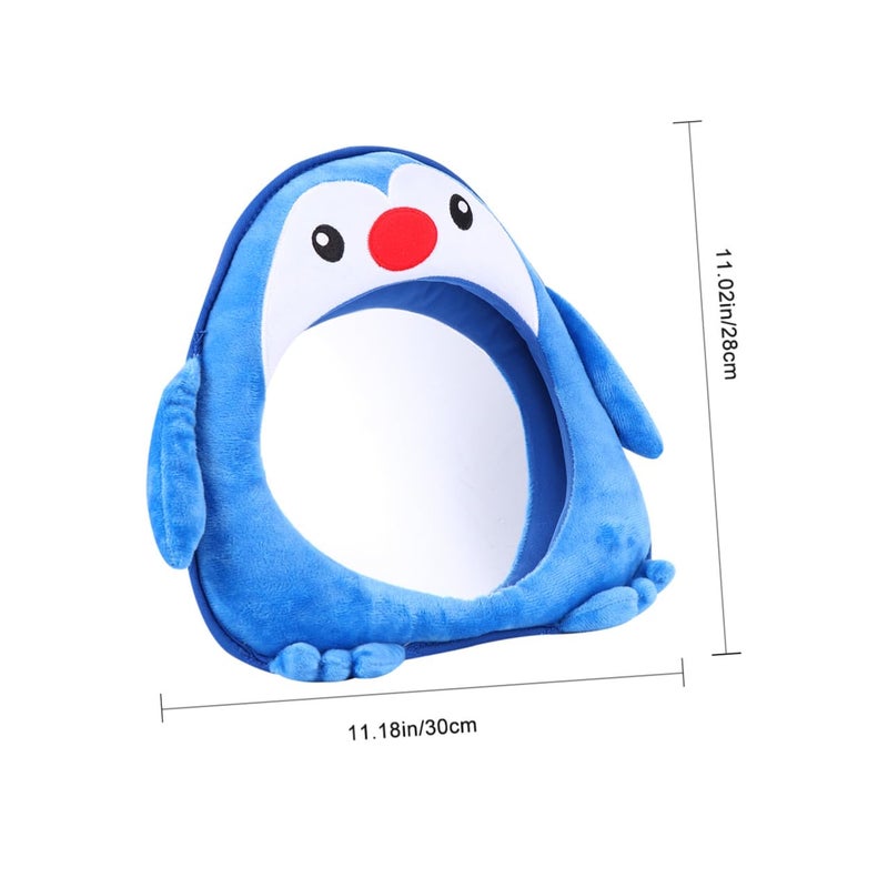 Penguin Shaped Shatterproof Rearview Mirror For Car Backseat Safety - Image 3