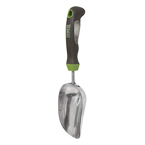AMES 2445400 Stainless Steel Hand Soil Scoop with Ergo Gel Grip, 13-Inch - Image 1