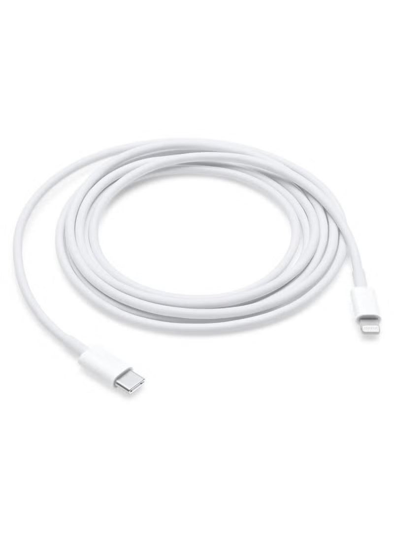 iPhone 35W USB-C Dual Port Power Adapter with Type-C to Lightning Cable 1 Meter – White, Fast Charging USB-C Wall Charger, Compatible with All iPhone Models, Ideal for iPhone 14 Series