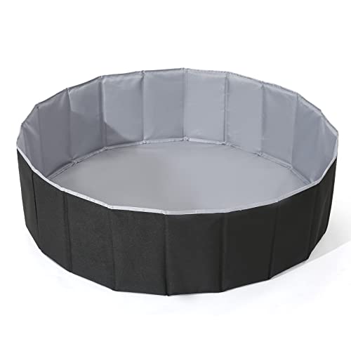 TRENDPLAY Ball Pit for Toddlers Babies Dogs Cats Iinfant Children Foldable Ball Pits Play Tent Crawl Playpen Ball Pool with Storage Bag Surprise for Boys Girls Festival Balls Not Included Black - Image 1