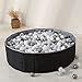 TRENDPLAY Ball Pit for Toddlers Babies Dogs Cats Iinfant Children Foldable Ball Pits Play Tent Crawl Playpen Ball Pool with Storage Bag Surprise for Boys Girls Festival Balls Not Included Black - Image 4