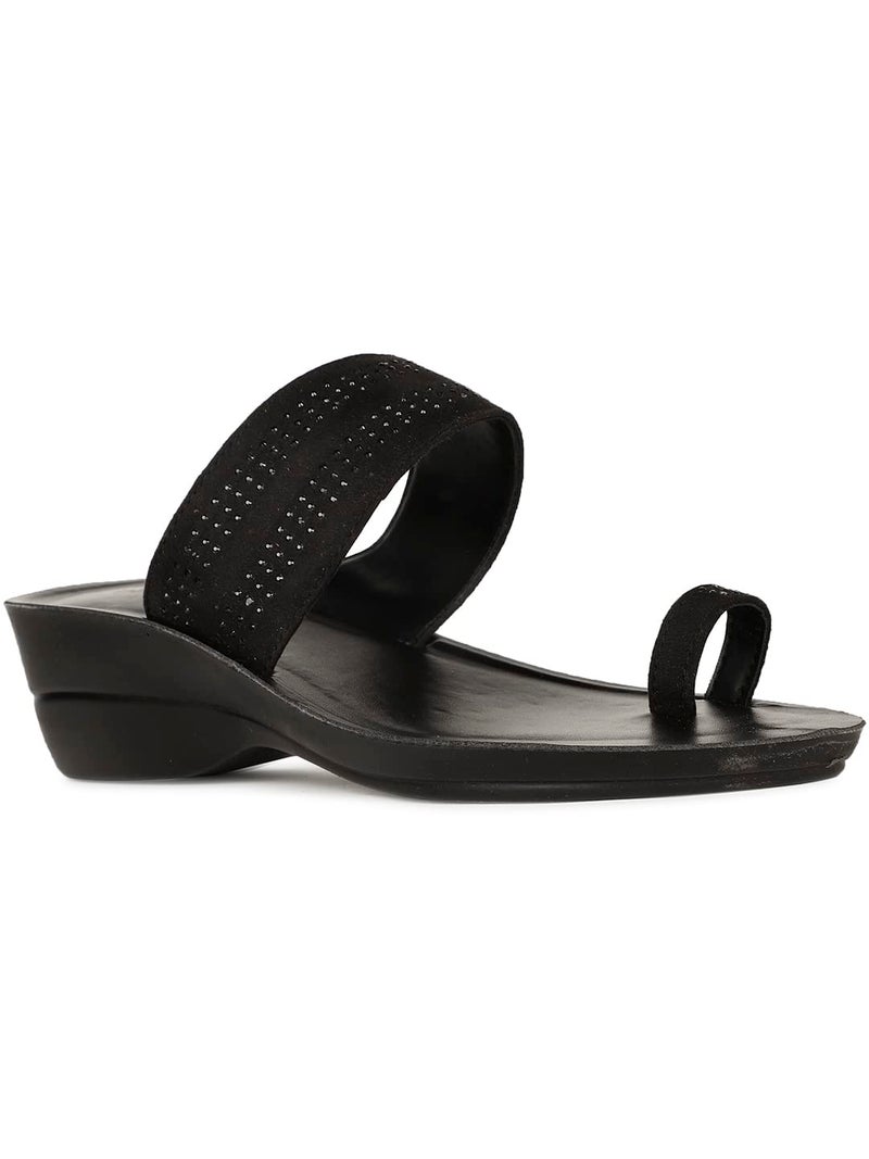 Bata Women's SAMBA TR Fashion Slipper's BLACK - 3 UK (5716033) - Image 1