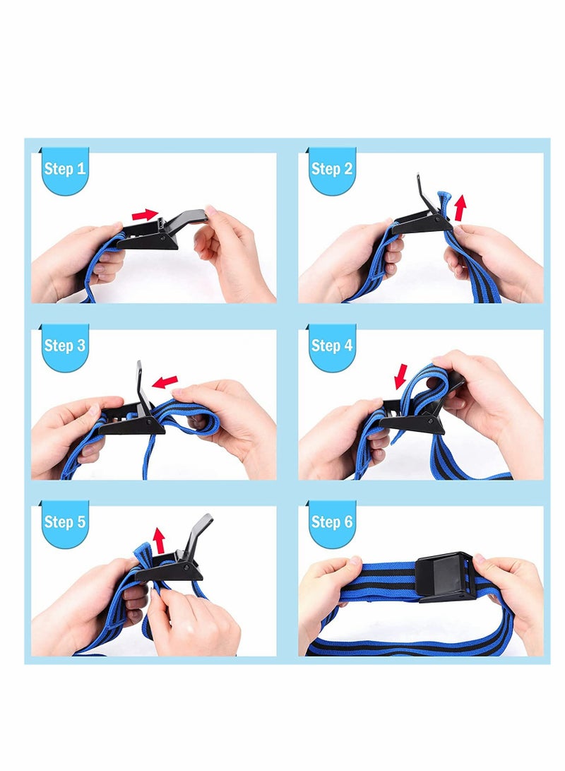 Barakah أشرطة تقييد تدفق الدم للنساء لعضلات المؤخرة، بناء الورك، حزمة أشرطة تدريب الإغلاق، أفضل أشرطة مقاومة من القماش لممارسة تمارين المؤخرة، القرفصاء، الفخذ، اللياقة البدنية (2 قطعة) - Image 3