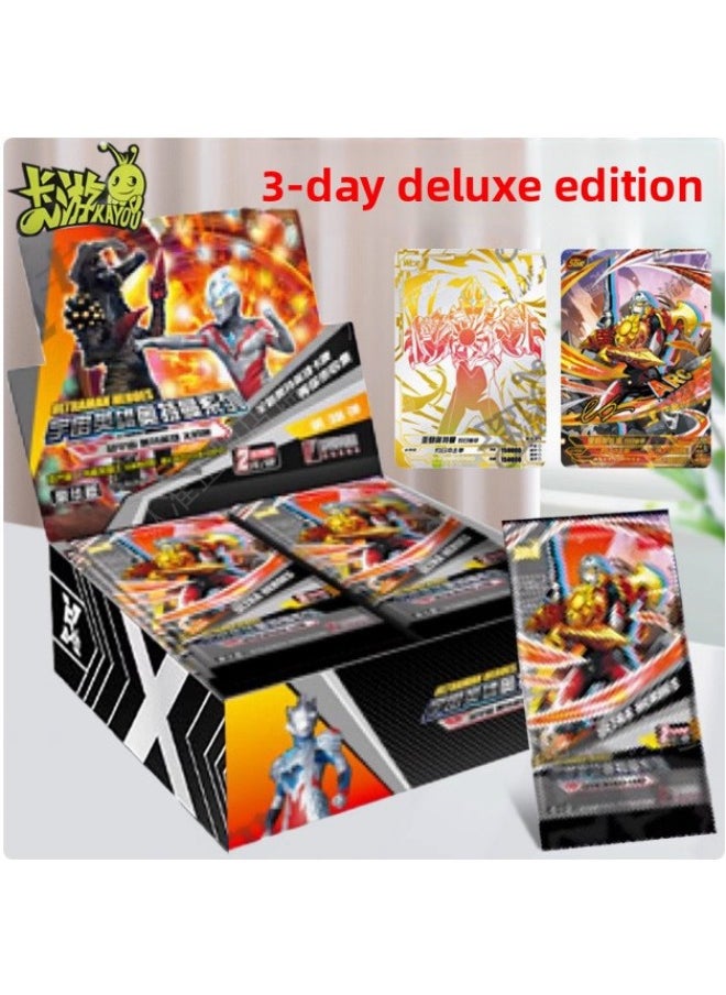 null - Genuine Ultraman Card Deluxe Edition 38 Bomb Glory Edition 23 Bomb Legendary Edition Children's Collectible Card Toy-color:[Battery 26] Deluxe Edition Full Box Of 30 Packs - Image 1