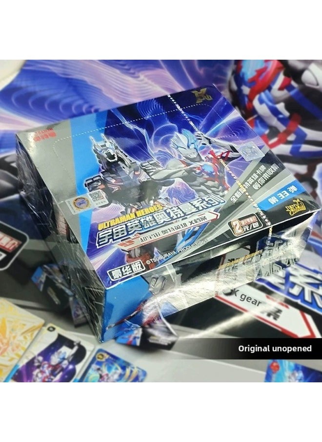 null - Genuine Ultraman Card Deluxe Edition 38 Bomb Glory Edition 23 Bomb Legendary Edition Children's Collectible Card Toy-color:[Battery 26] Deluxe Edition Full Box Of 30 Packs - Image 1