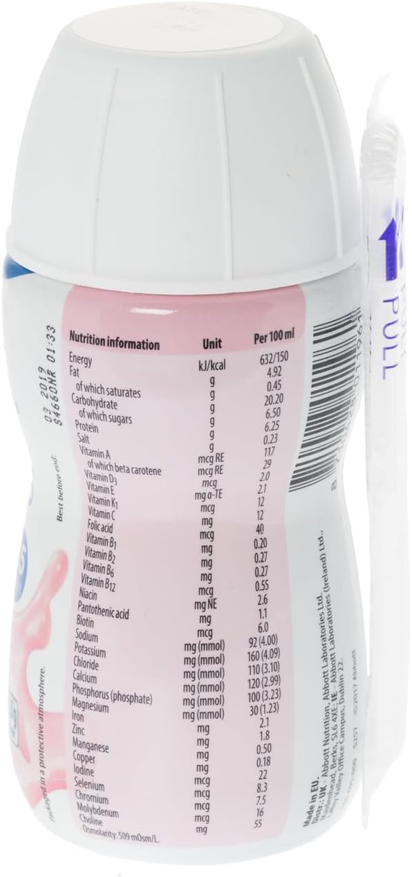 Ensure Plus Milkshake Style Nutritional Supplement Drink Flavour Contains Protein Vitamins and Minerals Strawberry 200ml Pack of 24 - Image 2
