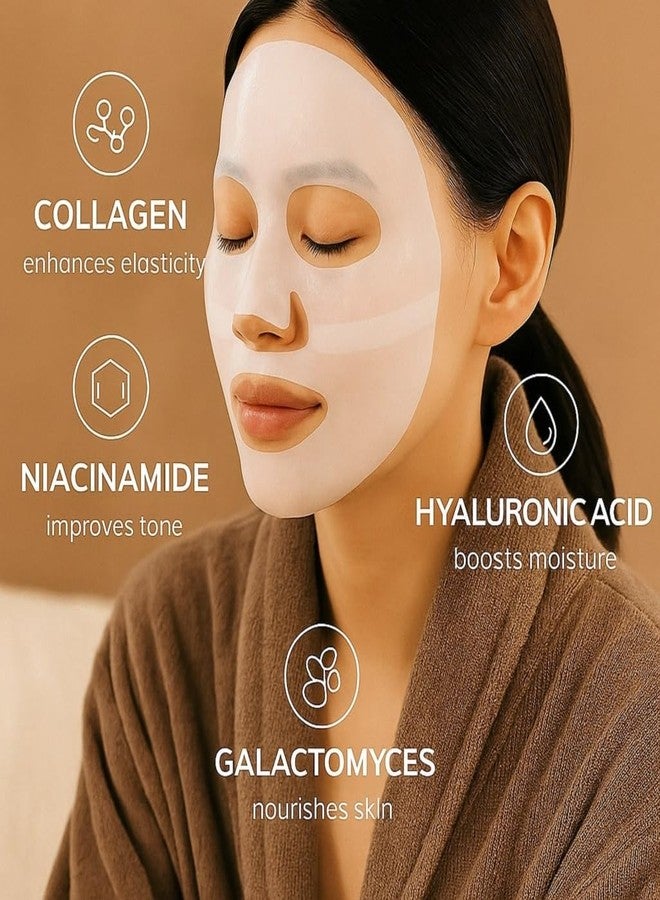 MOBDESK Bio-Collagen Overnight Face Mask | Korean Glass Skin Hydrogel Mask for Deep Hydration, Pigmentation, Anti-Aging & Pore Minimizing | Hyaluronic Acid, Niacinamide, Vitamin E (pack of 1) - Image 4
