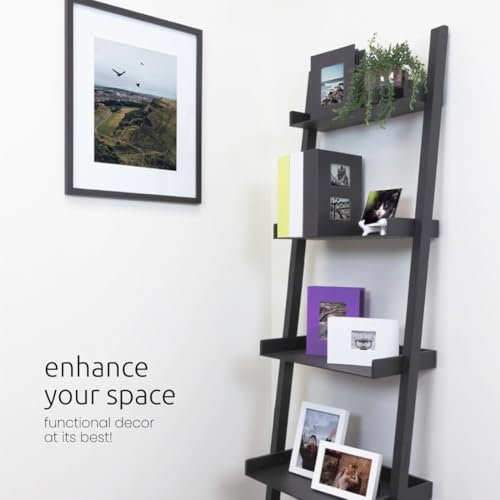 Kiera Grace kieragrace Providence Hadfield Leaning Shelf - Matte Paint Black, 18" by 66" - Image 3