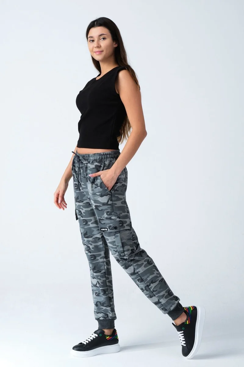 Alexander Gardi Camouflage Patterned Pocketed Sweatpants (E21-72100)