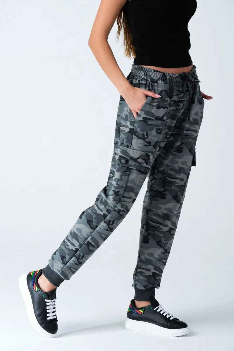 Alexander Gardi Camouflage Patterned Pocketed Sweatpants (E21-72100)