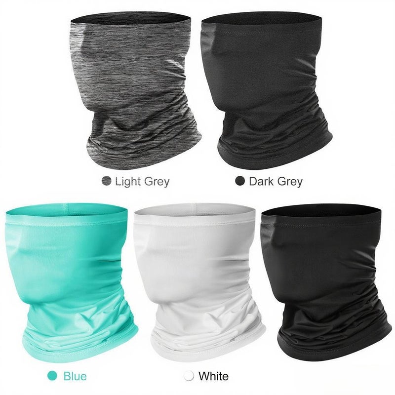 2pcs Cycling Half Face Cover Motorcycle Neck Warmer Riding Neck Gaiter Cooling Climbing Running Hiking Neck Wrap Ice Silk Sunlight Protection Cycling Headgear - Image 3
