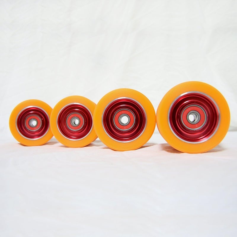 Z-FIRST 62mm Roller Skates Wheels Aluminum Alloy Speed Skate Wheels Replacement Wheels with Abec-9 Bearing (Pack of 4) - Image 1