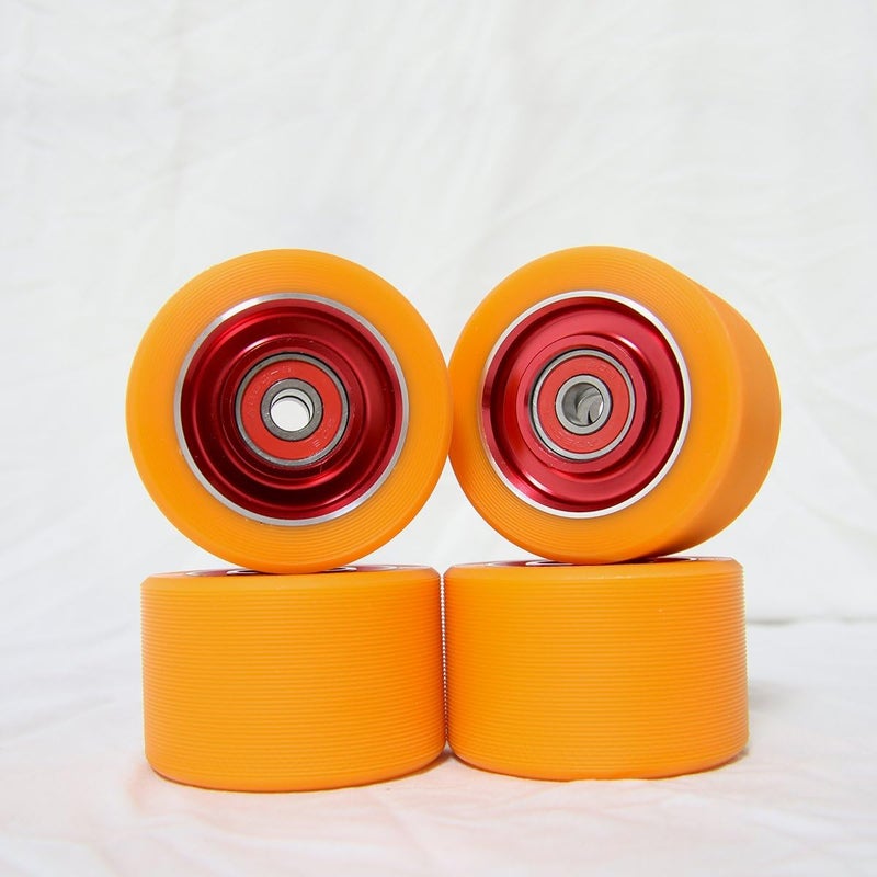 Z-FIRST 62mm Roller Skates Wheels Aluminum Alloy Speed Skate Wheels Replacement Wheels with Abec-9 Bearing (Pack of 4) - Image 2