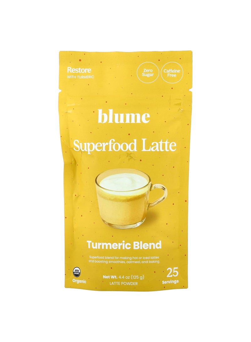 Blume Superfood Latte, Turmeric Blend, Caffeine Free, 4.4 oz (125 g) - Image 1
