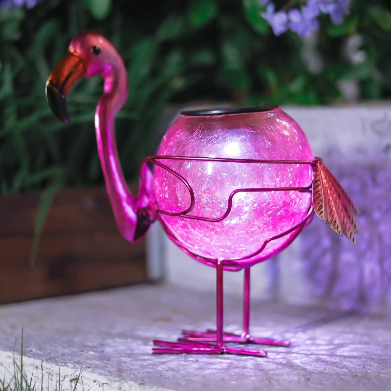 MUMTOP Solar Lantern Outdoor Decorative Waterproof LED Solar Lights Flamingo Tabletop Lamp for Outdoor Patio Garden - Image 5