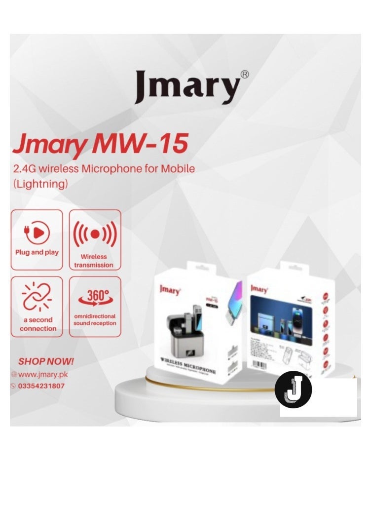 JAJEEK 2.4G Wireless Microphone for Mobile (Lightning) – High-Quality Audio for iPhone and iPad Recording - Image 3