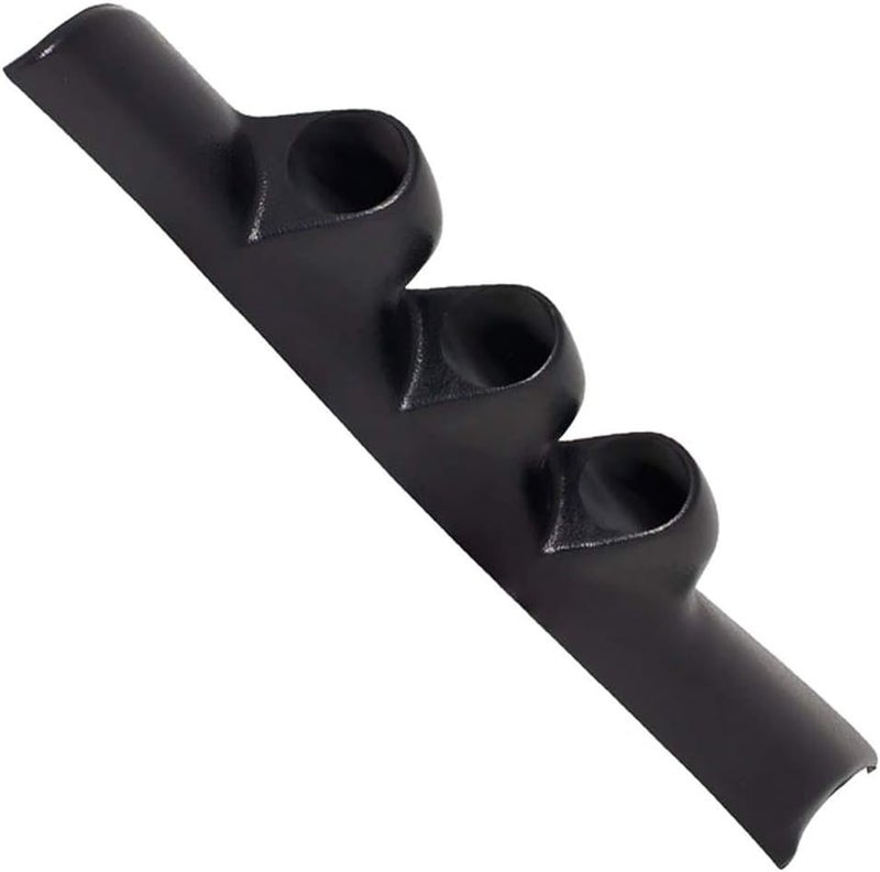 GlowShift Black Triple Pillar Gauge Pod for 1994-1997 Dodge Ram Cummins 1500 2500 3500 - ABS Plastic - Image 1