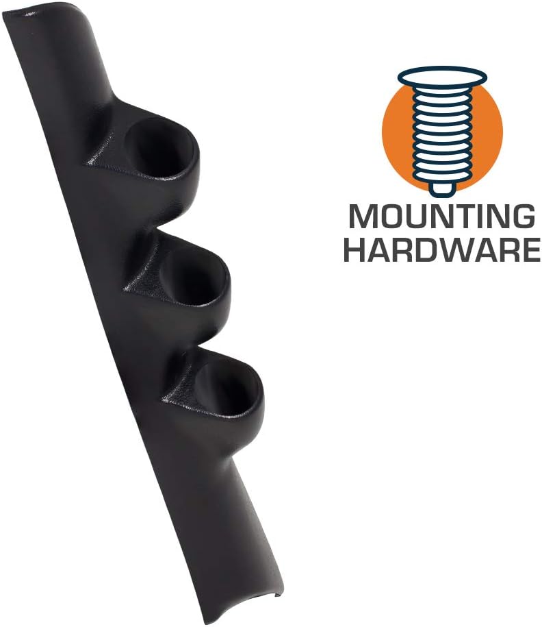 GlowShift Black Triple Pillar Gauge Pod for 1994-1997 Dodge Ram Cummins 1500 2500 3500 - ABS Plastic - Image 3