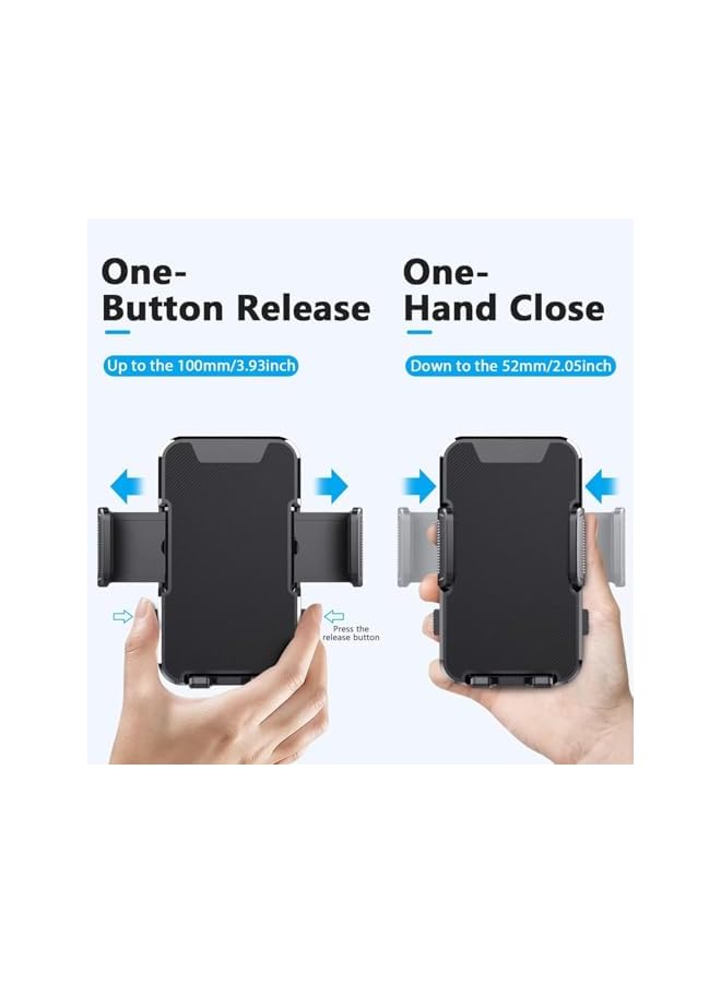 S-TOP Universal Car Phone Mount Holder for iPhone and Android Devices, Adjustable Air Vent Dashboard and Windshield Stand, Compatible with Most Vehicles Including Trucks and SUVs - Image 2