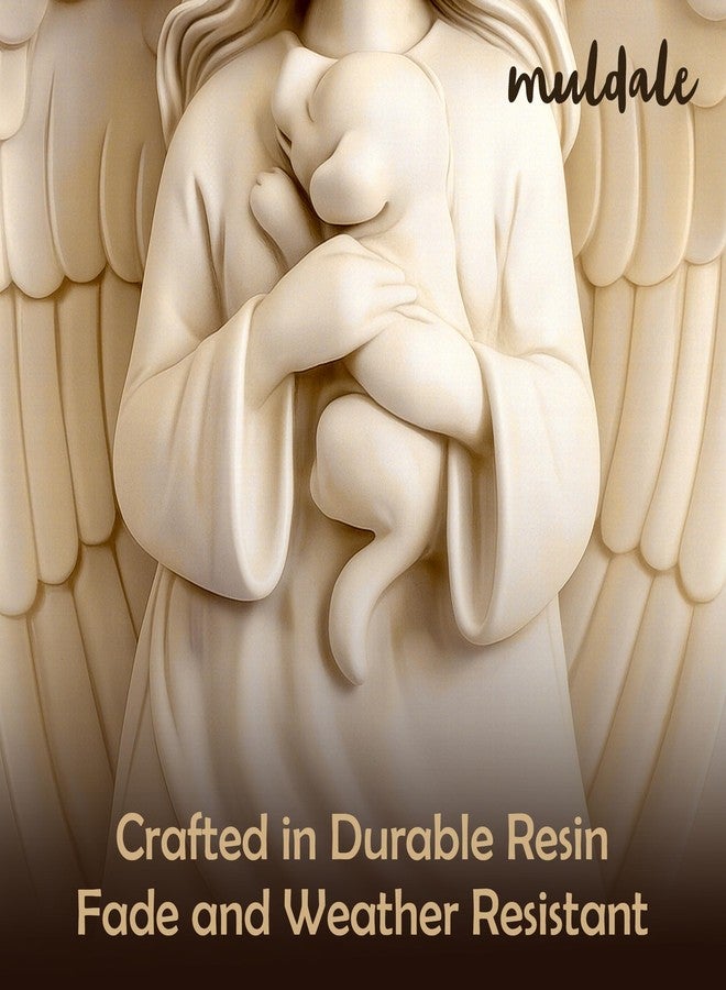 Muldale Dog Memorial Statue - Angel Statue Remembrance Gift for Beloved Pet - Loss of Pet Sympathy Condolence Gifts for Dog Passing Away - 11” - Image 4