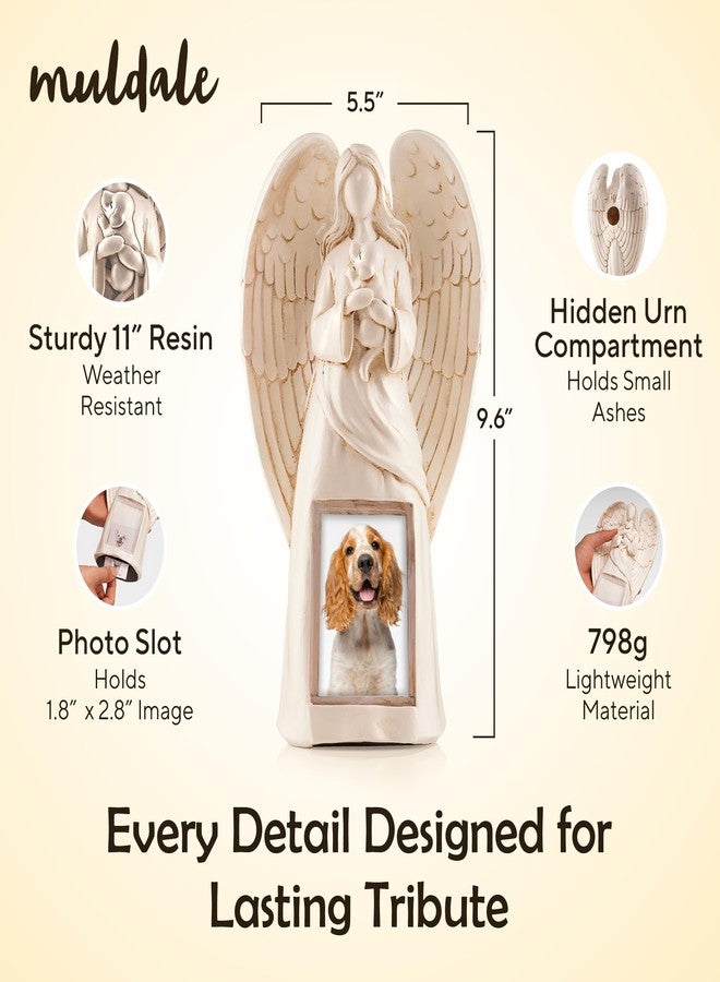 Muldale Dog Memorial Statue - Angel Statue Remembrance Gift for Beloved Pet - Loss of Pet Sympathy Condolence Gifts for Dog Passing Away - 11” - Image 3