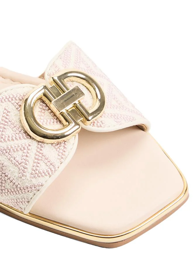 Aldo  Bellenor Ladies Pink Flat Sandals for Women | Best Price UAE