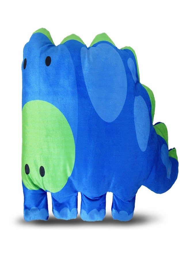 DREAMVIO Velvet Plush Pillow/Toy Figure/Animal Shape Soft Toy/Cartoon Printed/Toys for Baby & Kids/Pillow - 24 X 16 Inch (Blue, Dvanimalp0004) - Image 3
