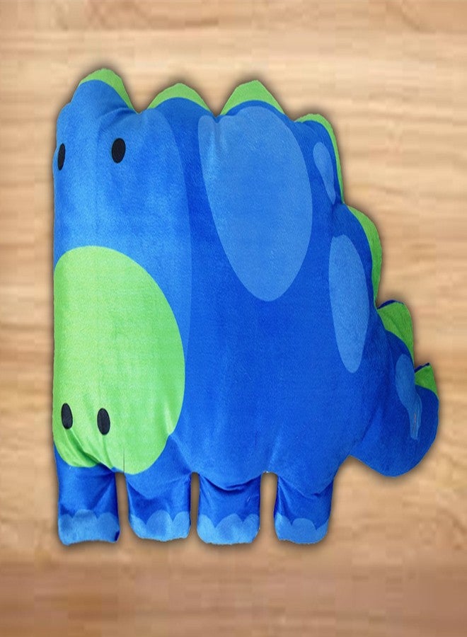 DREAMVIO Velvet Plush Pillow/Toy Figure/Animal Shape Soft Toy/Cartoon Printed/Toys for Baby & Kids/Pillow - 24 X 16 Inch (Blue, Dvanimalp0004) - Image 2