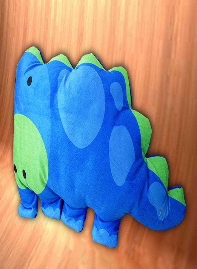 DREAMVIO Velvet Plush Pillow/Toy Figure/Animal Shape Soft Toy/Cartoon Printed/Toys for Baby & Kids/Pillow - 24 X 16 Inch (Blue, Dvanimalp0004) - Image 1