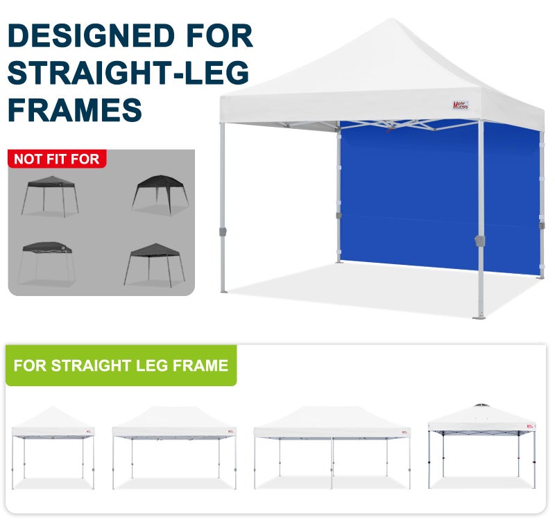 MASTERCANOPY 8x8ft Canopy SunWall Instant Canopy SideWall for Pop Up Canopy Tent Gazebos, UV Protection Sidewall Only, Spliceable (1 Pack, Blue) - Image 5