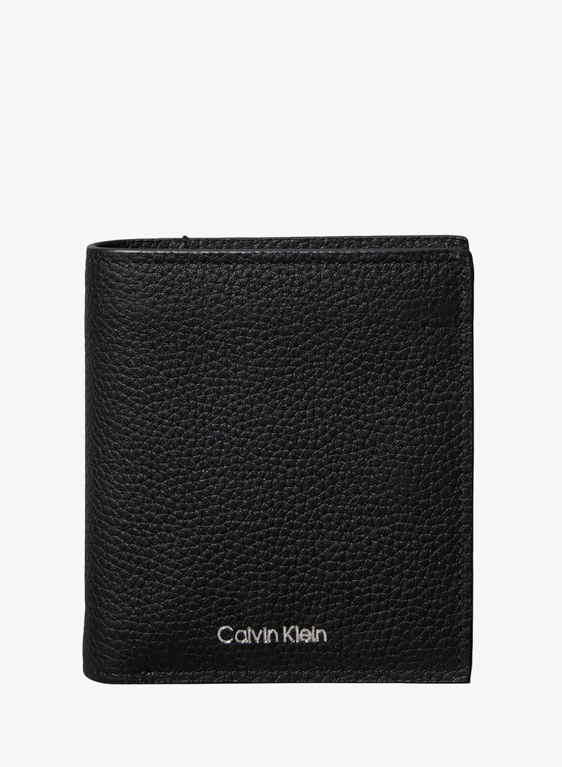 CALVIN KLEIN Full-Grain Leather RFID Trifold Wallet