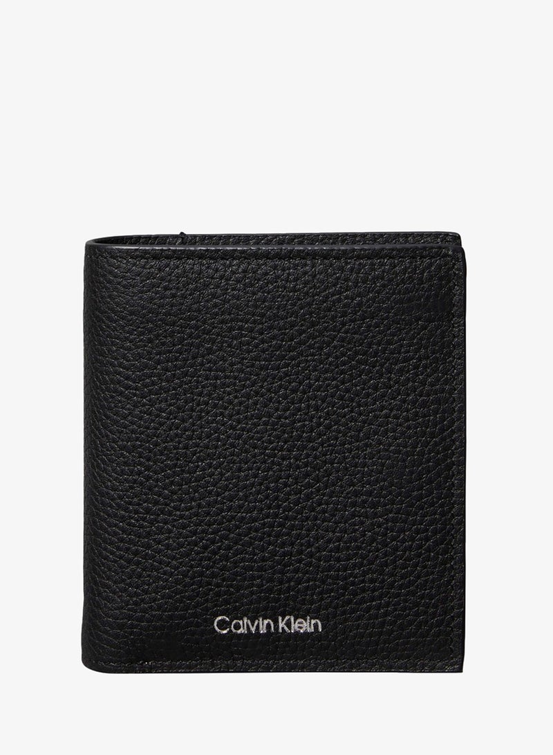CALVIN KLEIN Leather RFID Foil Logo Trifold Wallet - Image 1