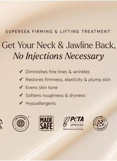 True Botanicals SuperSEA Firming & Lifting Treatment | Visibly Lifts, Tightens, Sculpts & Firms Skin | Potent Seaweeds & Sea Minerals | Dermatologist Tested, All Natural, Vegan | 1 fl oz | 30 ml  - Image 2