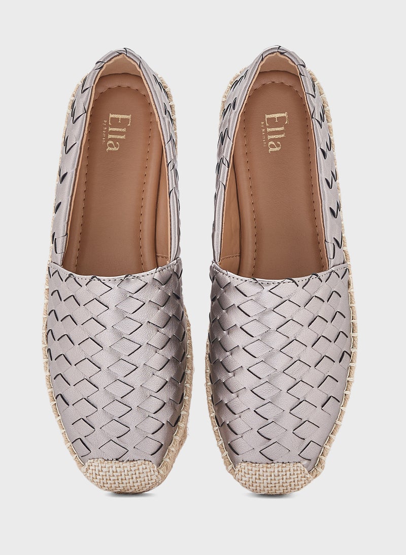 ELLA Weavetexture Espadrille - Image 4
